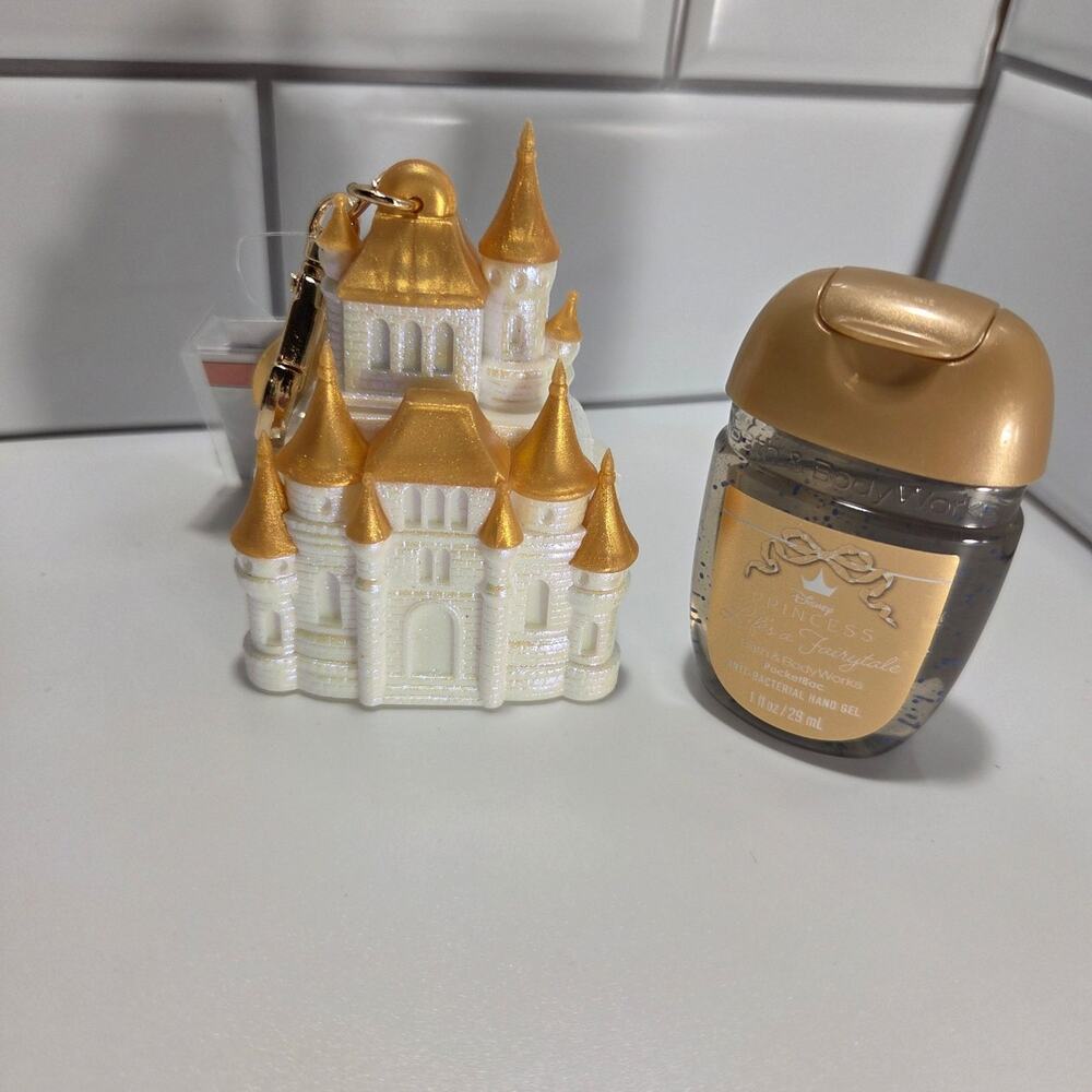 Bath and Body Works Disney Princess Castle pocket bac holder and pocketpac.